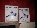 2 Daffy Duck Wanted Signs