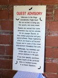 AstroWorld Fright Fest Guest Advisory Sign