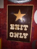 Exit Only Sign