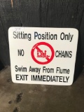 Sitting Position Only Sign