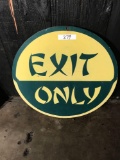 Exit Only Sign