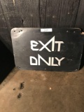 Exit Only Sign