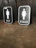 Men and Women Restroom Signs