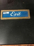 Exit sign 6in x 1ft 6in wooden