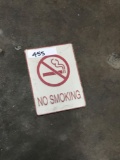 No smoking sign 8x6in metal