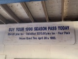 1998 AstroWorld Season Pass Park Sign