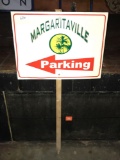 Margaritaville parking 2x4ft plastic sign