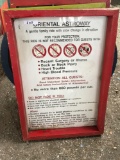 Oriental AstroWay ride safety and instructional sign