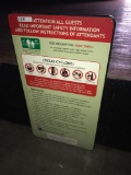 Texas Cyclone Ride Safety Information Sign