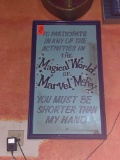 Magical World of Marvel McFey Sign