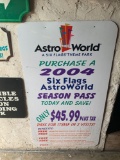 2004 AstroWorld Season Pass Sign