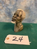 Bust African Soap Stone Head