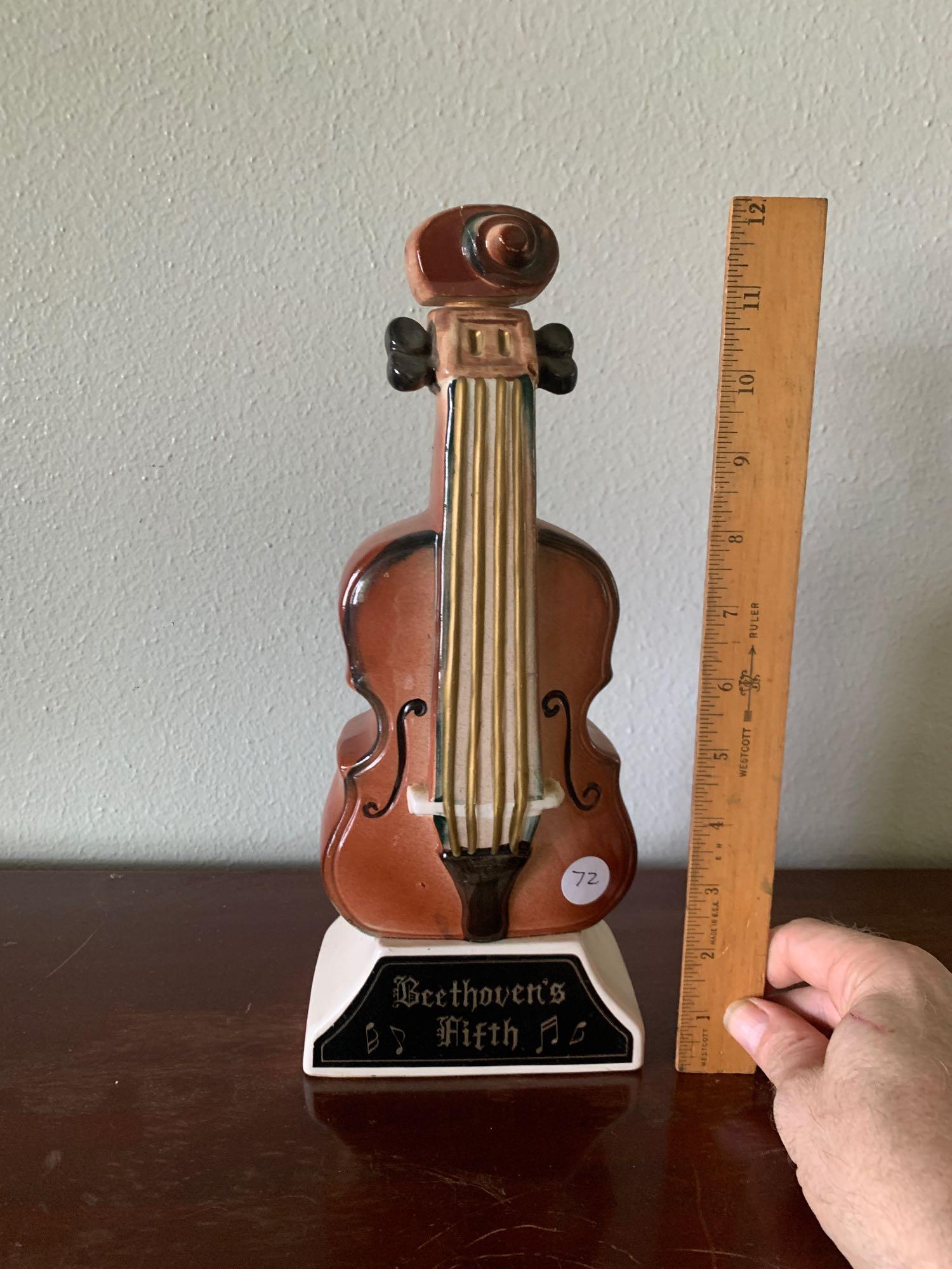 Vintage Decorative Liquor Bottle Music Box Estate Personal