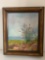 Original Annie Meeks oil on canvas framed painting Texas