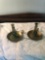 Pair of brass candlestick holders