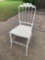 Brass chair painted white