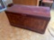 Vintage Cedar Chest With Parquet Insert