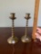 Pair OF Vintage brass Candlestick Holders