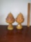 Pair of vintage decorative candles