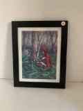Signed Shirley Holt Little Red Riding Hood print