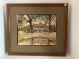 Original GH Bell watercolor framed