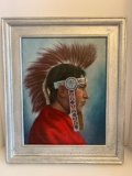 James A Swift oil on canvas in frame