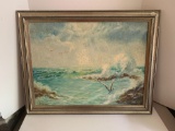 Original framed Bette Sherwood oil on canvas Texas artist