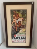 Framed Tarzan movie advertising