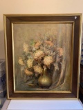 Original oil on board painting in frame signed