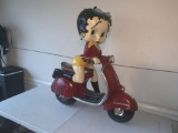 Betty Boop On Motorcycle Fiberglass Statue