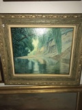 Original oil on canvas with vintage frame
