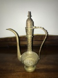 Vintage Brass Turkish oil lamp