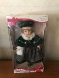 Victorian Bows Porcelain Doll In Original Box