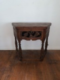 Vintage Solid Oak Telephone Table