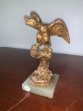 Bronze and Marble Eagle Statuette