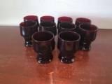 Set of 10 Vintage Glass Tumblers