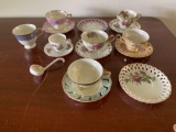 Collection of Vintage Teacups and Saucers