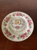 Vintage Aradco 50th Anniversary Celebration Plate