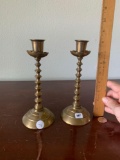 Pair OF Vintage brass Candlestick Holders
