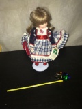 NIB Pittsburgh Originals Porcelain Doll With Stand