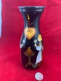 Vntage Handpainted Glass Cruet