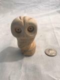 Vintage Stone Owl Statuette