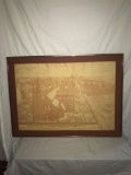 Vintage Framed Lithograph