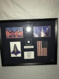 Space Shuttle Columbia Framed STS-107 Memoribilia