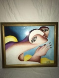 Framed Veralyn Villanueva Oil On Canvas