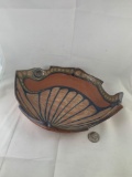 Handmade pottery dish