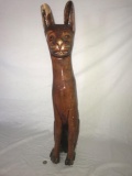 Handcarved Native Cat Totem