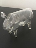 Vintage Glass Elephant Bank