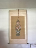 Original Chinese Watercolor On Silk Scroll