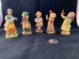 Set of 5 Vintage Anri Figurines